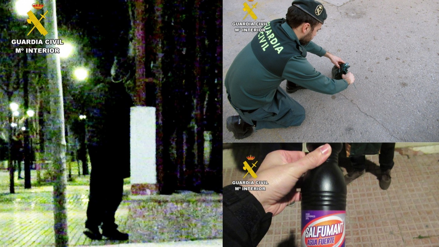 La Guardia Civil sorprende a un vecino de Murcia envenenando con salfumán una colonia felina