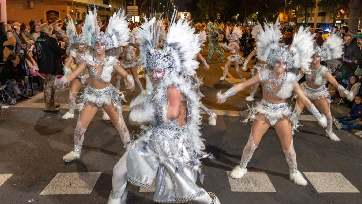 Comparsa en el desfile de Carnaval de Cartagena en 2020