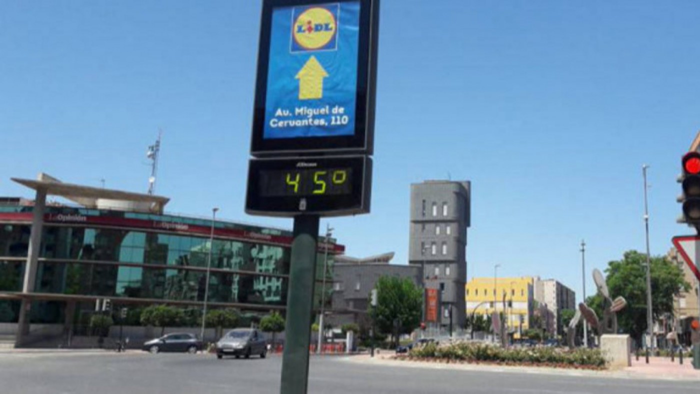 Temperaturas en Murcia (archivo). ORM