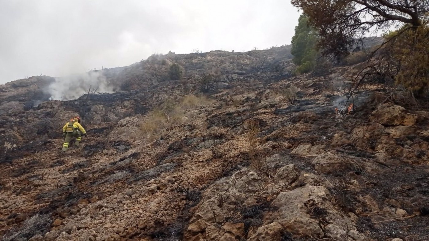 Controlado el incendio de Jumilla tras calcinar 410 hectáreas