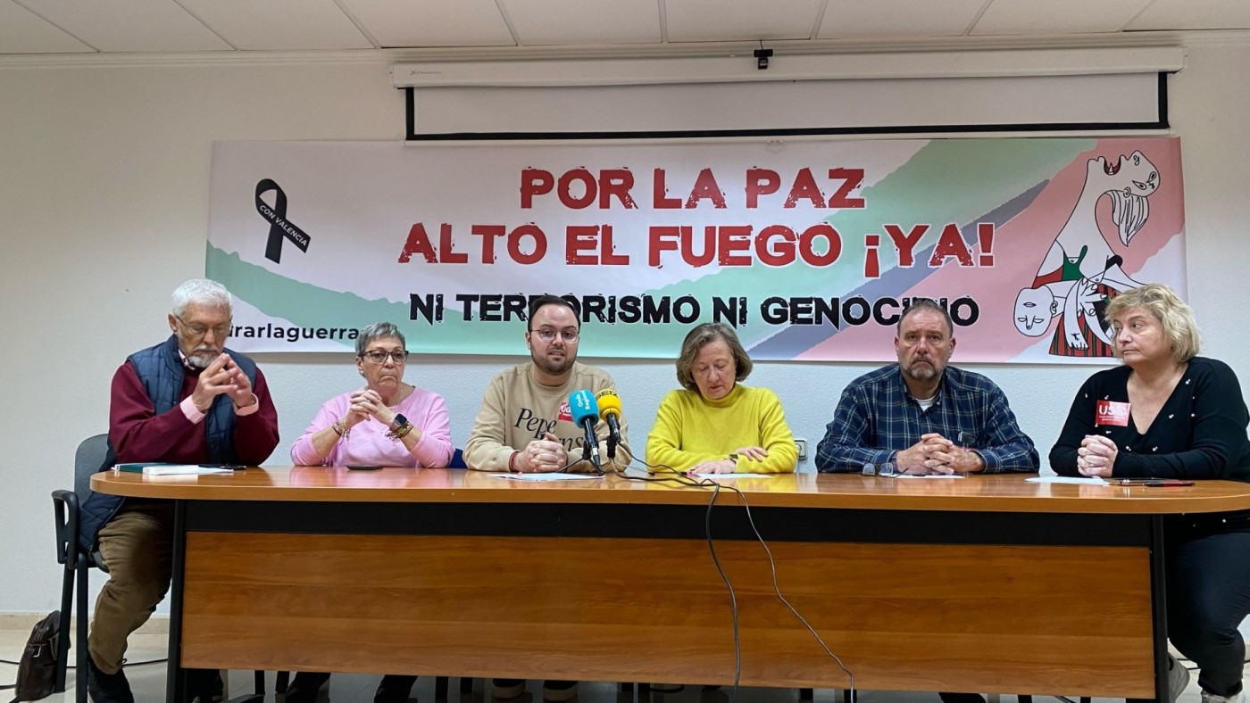 Concentración para reclamar la paz en la Franja de Gaza