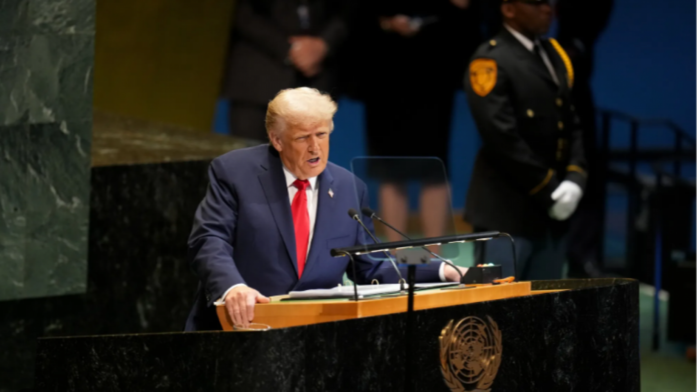 Trump dice en la ONU que reconocer el estado de Palestina es una recompensa para Hamás