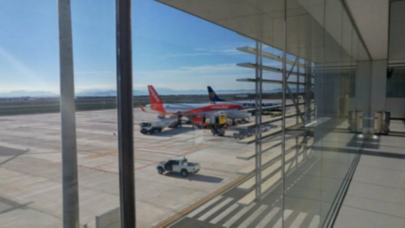 Vista de la pista de Corvera desde la terminal