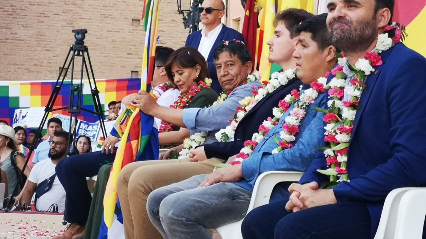 El vicepresidente de Bolivia visita Totana, una localidad con más de 1.500 bolivianos empadronados