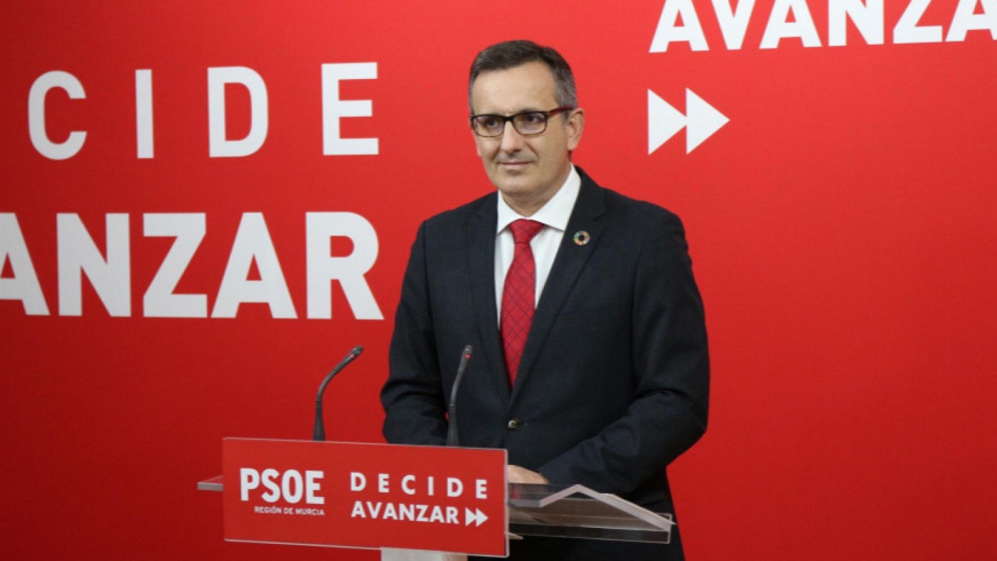 Diego Conesa, secretario regional de los socialistas. PSRM