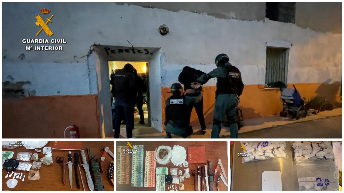 Desarticulado un punto de venta de drogas en Monteagudo