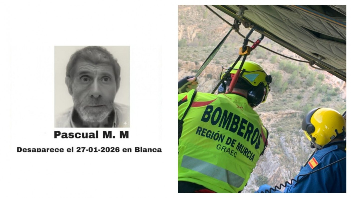 Un amplio operativo de emergencias busca a un hombre de 76 años desaparecido en Blanca
