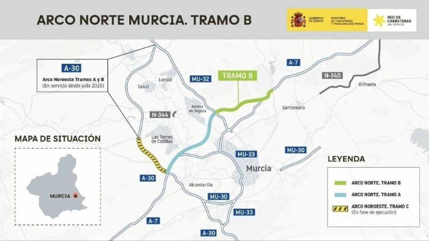 Luz verde al Arco Norte de Murcia