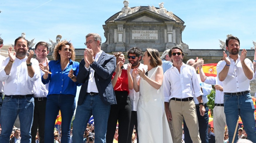 Nuñez Feijóo pide el voto para mantener en Europa los valores de igualdad, libertad y dignidad