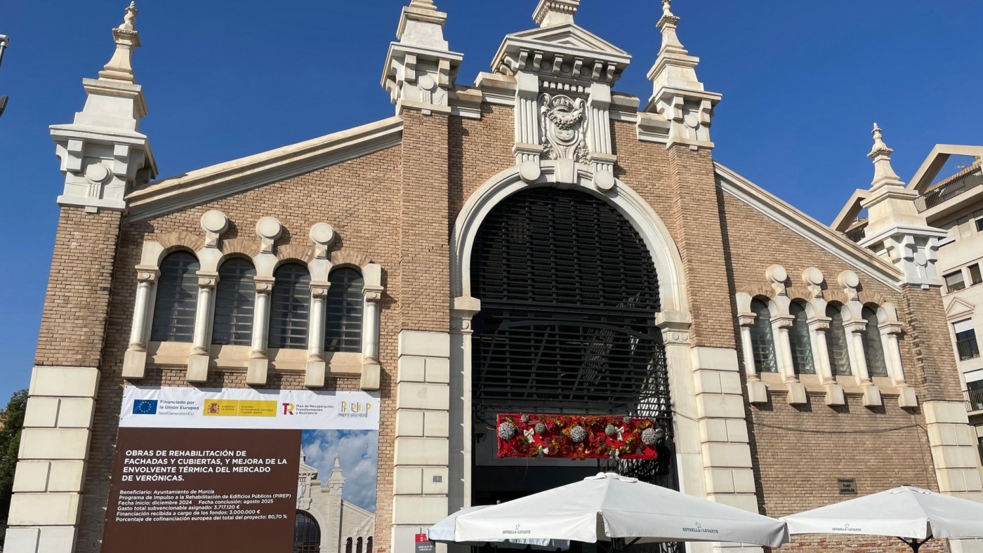 Comienzan las obras de restauración del Mercado de Verónicas de Murcia