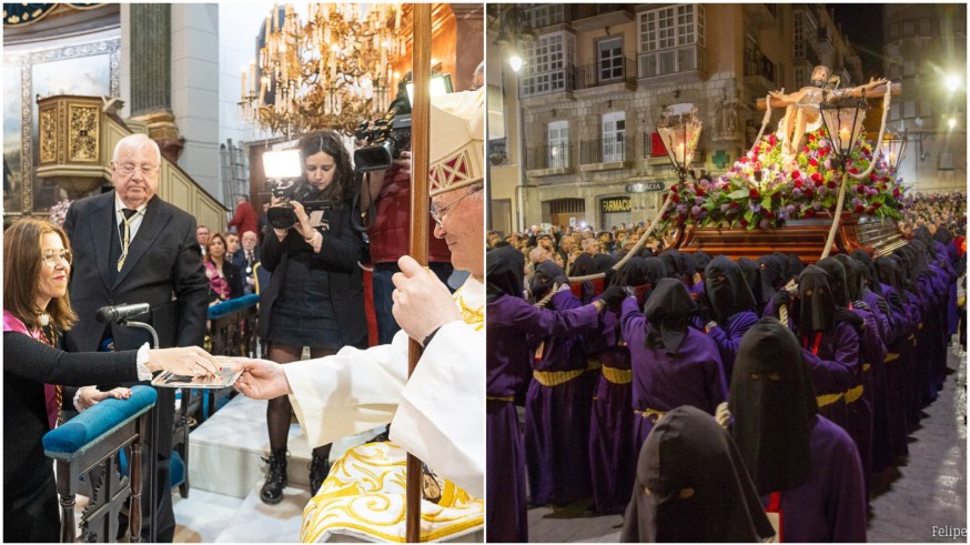 Entrega de la Onza de Oro y el Vía Crucis del Cristo del Socorro