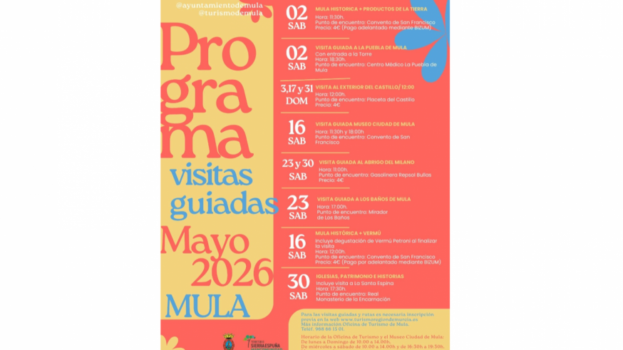 Mula despliega una variada oferta de turismo cultural y festivo durante el mes de mayo