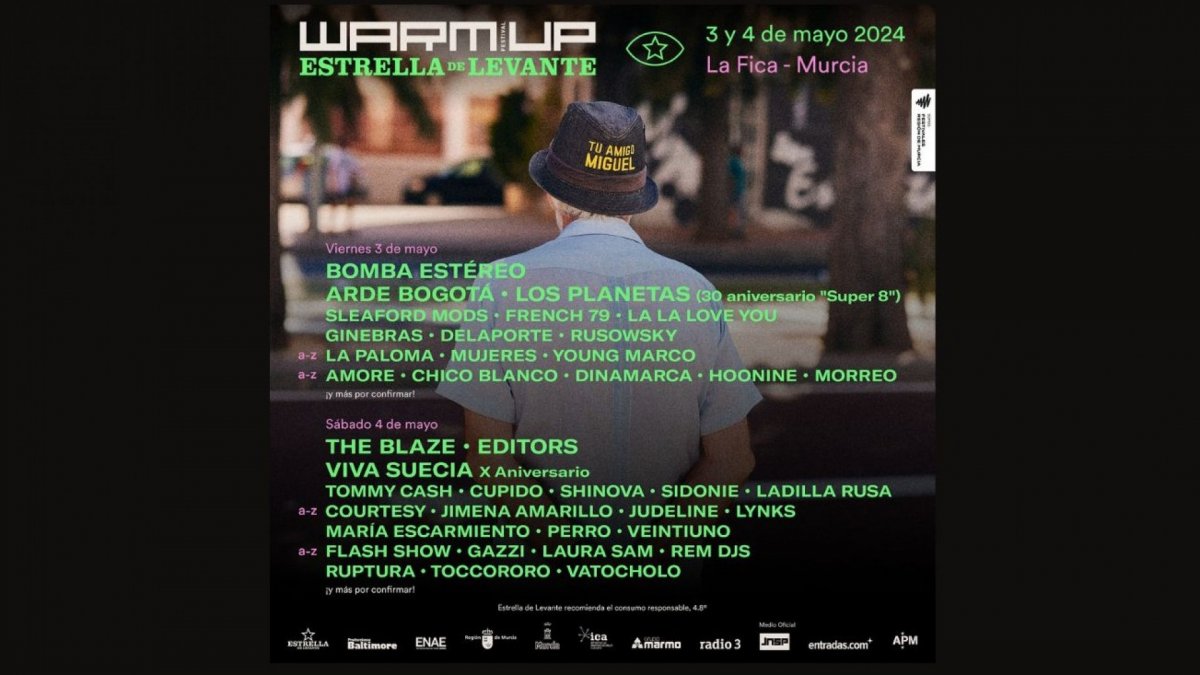 El WARM UP 2024 anuncia su cartel por d as ORM