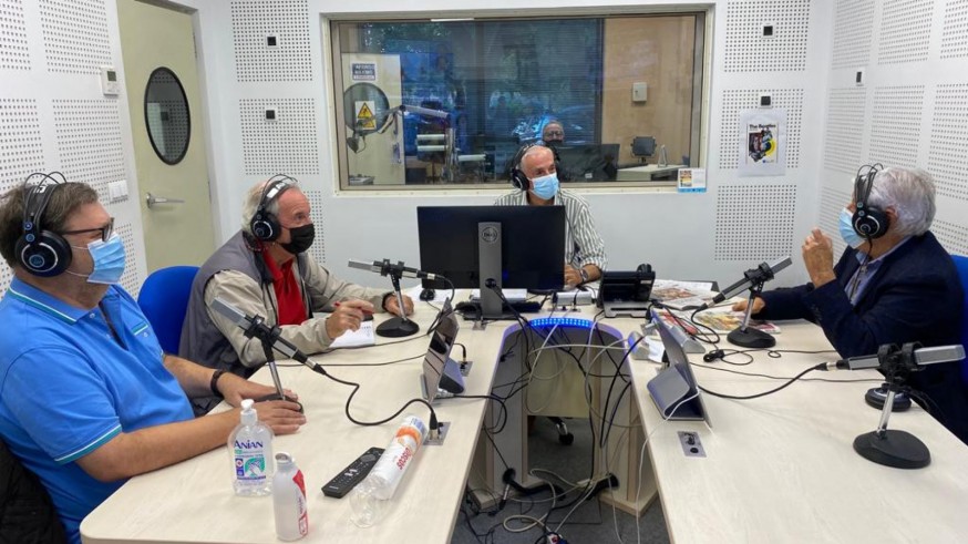 Tertulia con Joaquín Sánchez, Juan Pedro Sánchez, Joaquín Azparren y Juan Guillamón. ORM