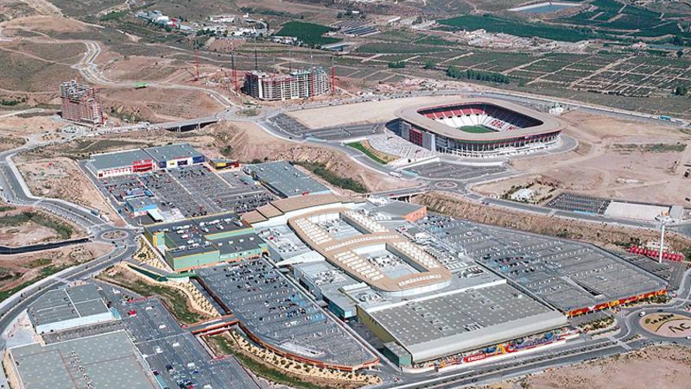 Vista aérea de Nueva Condomina (foto: Ahora Murcia)