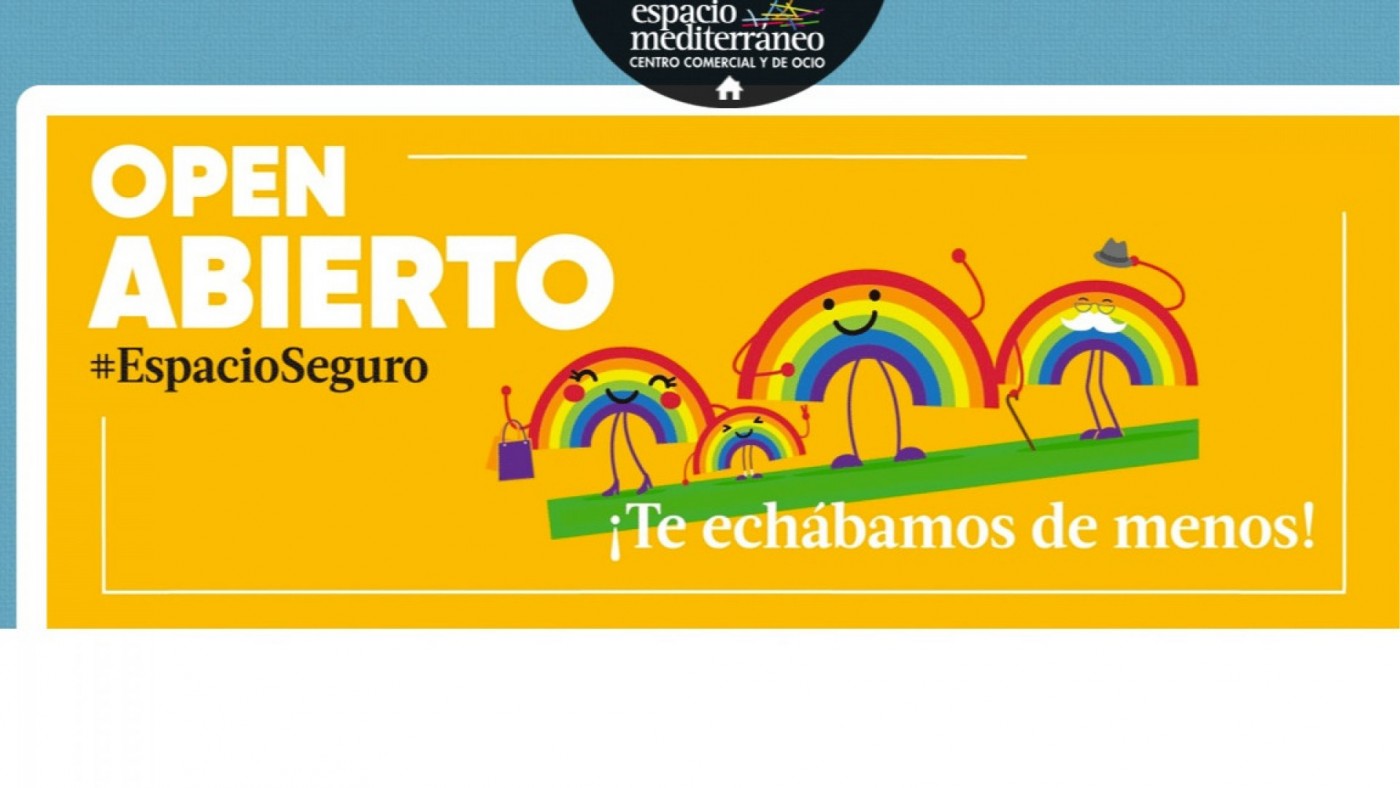 Logo del centro comercial en la reapertura