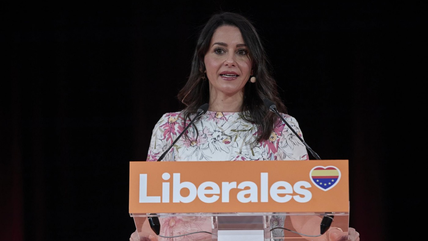 Inés Arrimadas, en el acto de clausura de la convención política del partido celebrada en Madrid