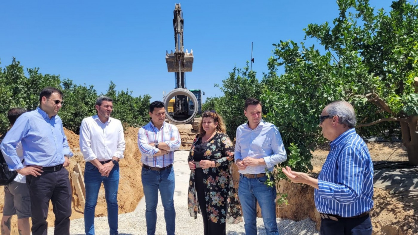 Avanza la ejecución de los colectores norte y sur de San Javier con una inversión de 6 millones de euros
