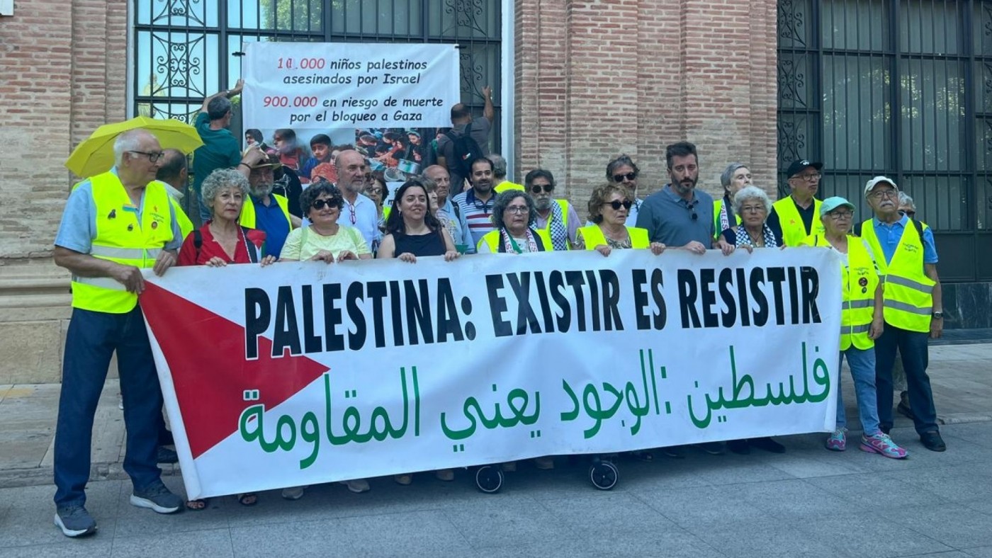 Huelga de hambre en Murcia en apoyo del pueblo palestino 