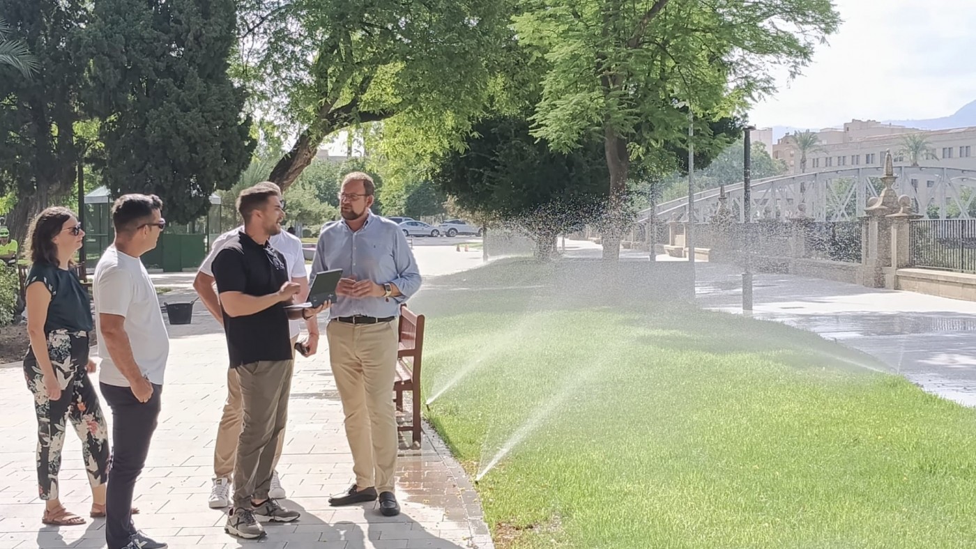 Instalan riego inteligente en 158 jardines en Murcia