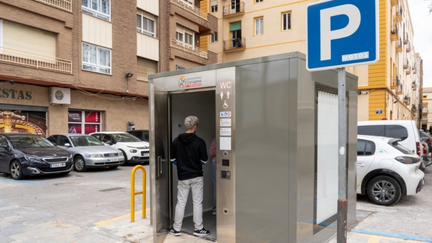 Tres nuevos aseos públicos ya pueden usarse en Cartagena
