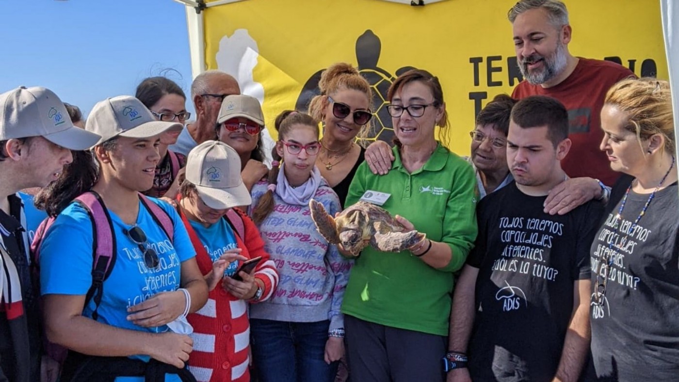Liberada una tortuga mora en San Pedro del Pinatar
