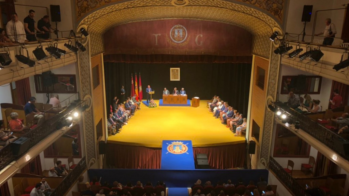 Acto de constitución del ayuntamiento de Lorca