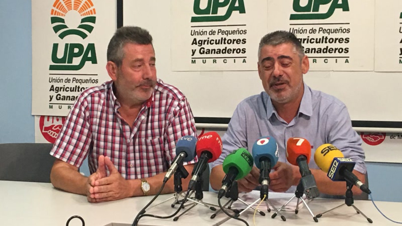 Marcos Marín y Antonio Moreno, dirigentes de UPA en Murcia