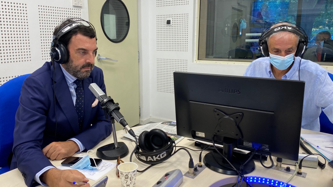 Francisco Valdés junto a Joaquín Azparren