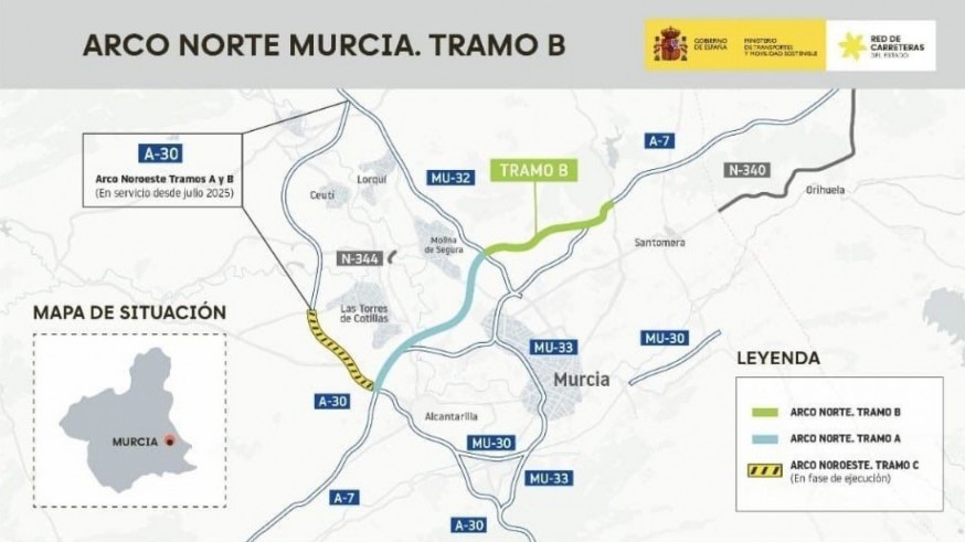 Luz verde al Arco Norte de Murcia