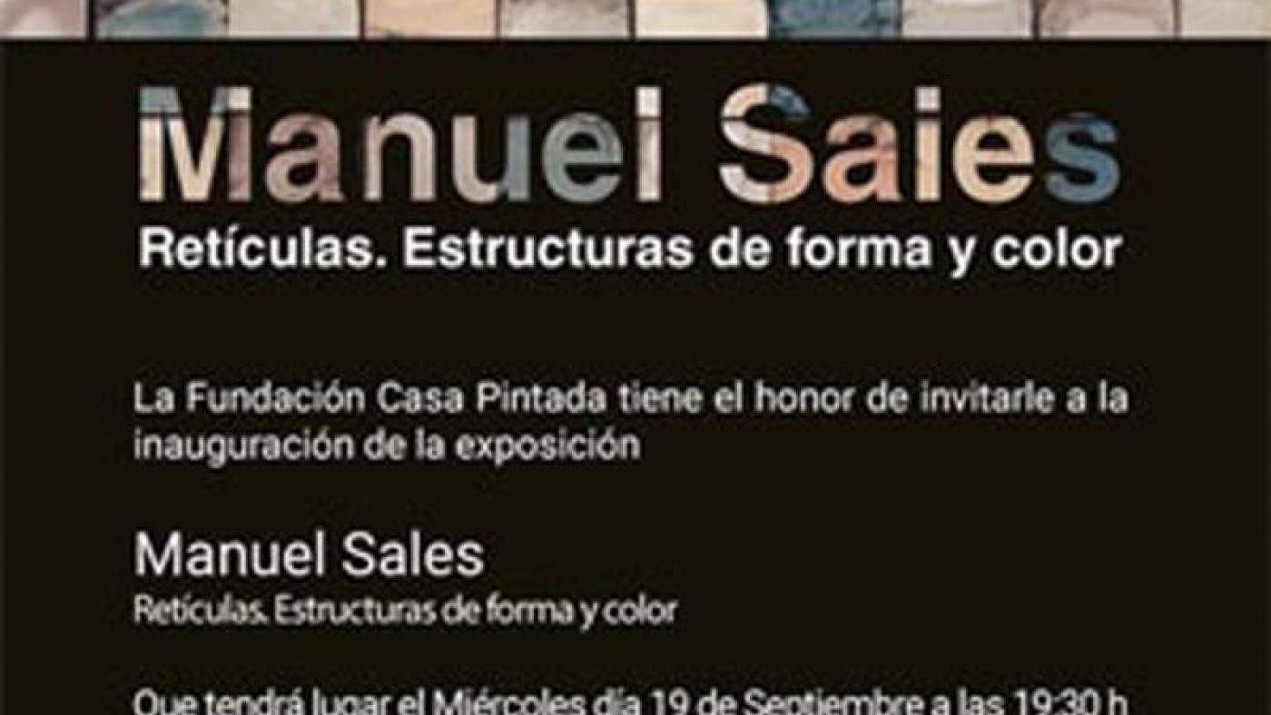 Cartel de la exposición de Manuel Sales