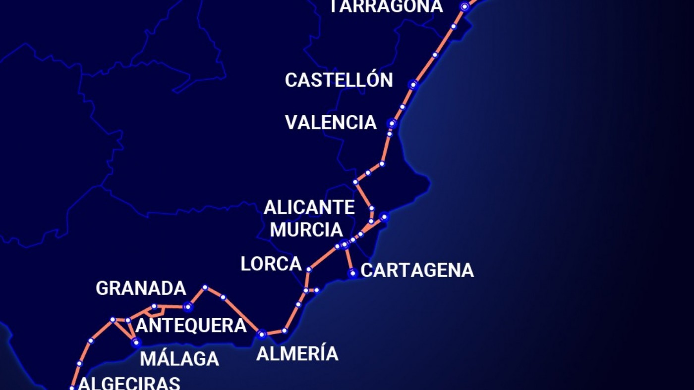 Solo un 36% del Corredor Mediterráneo ha entrado en servicio