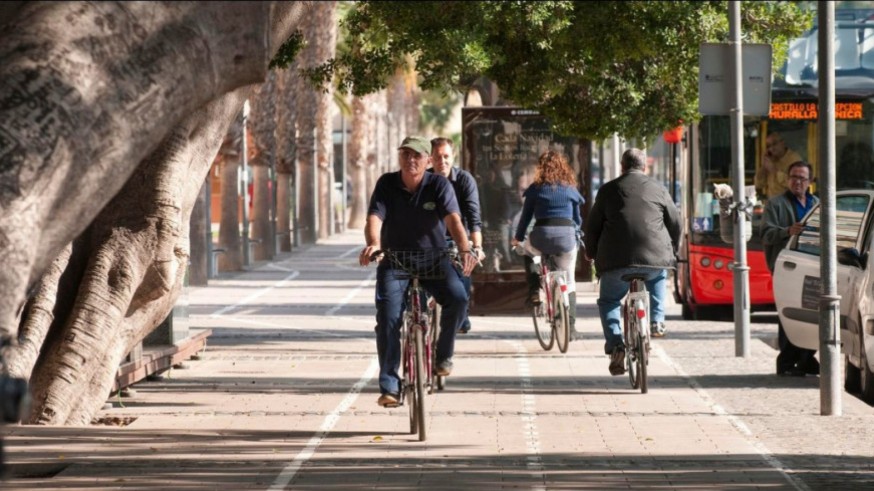 Ciudadanos en bici en Cartagena