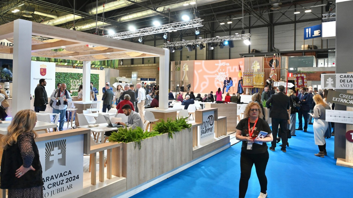 El stand de la Región de Murcia bate su récord al superar las 68.000 visitas en Fitur