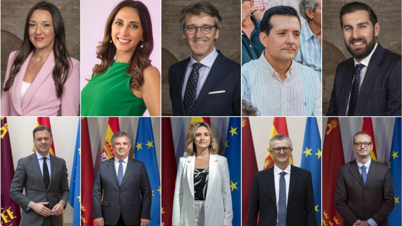Así queda el nuevo Gobierno de la Región de Murcia
