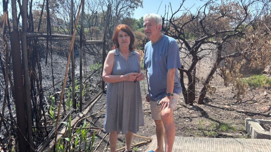 Ana y Pepe: "El fuego puso en riesgo nuestra casa donde llevamos 30 años viviendo"