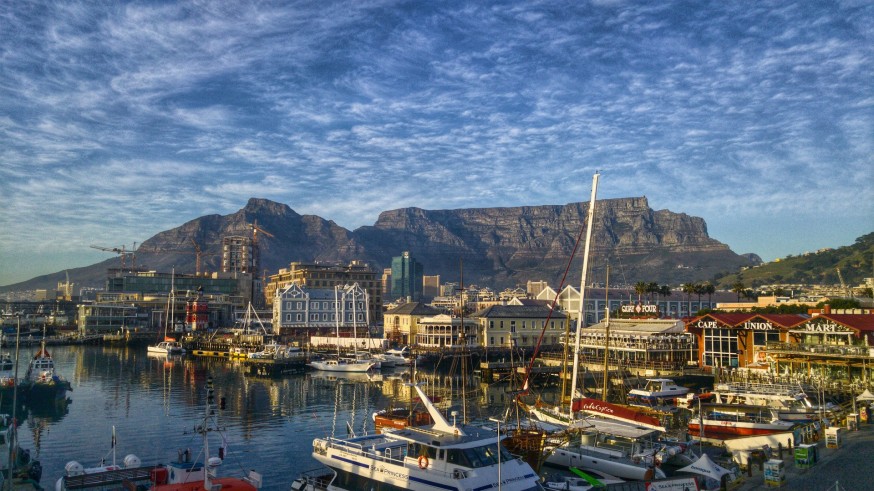 Vista de Ciudad del Cabo, con el fondo de Montaña de la Mesa