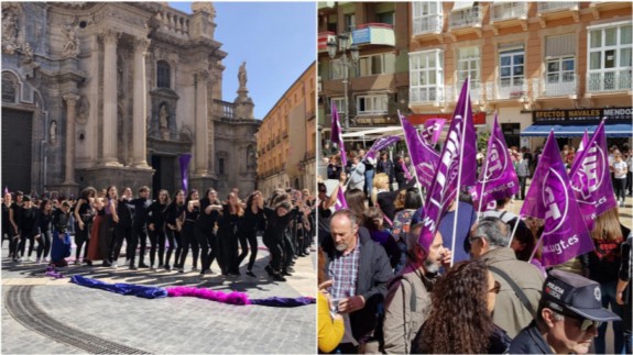  Actos en Murcia y Cartagena en la mañana del 8 de marzo