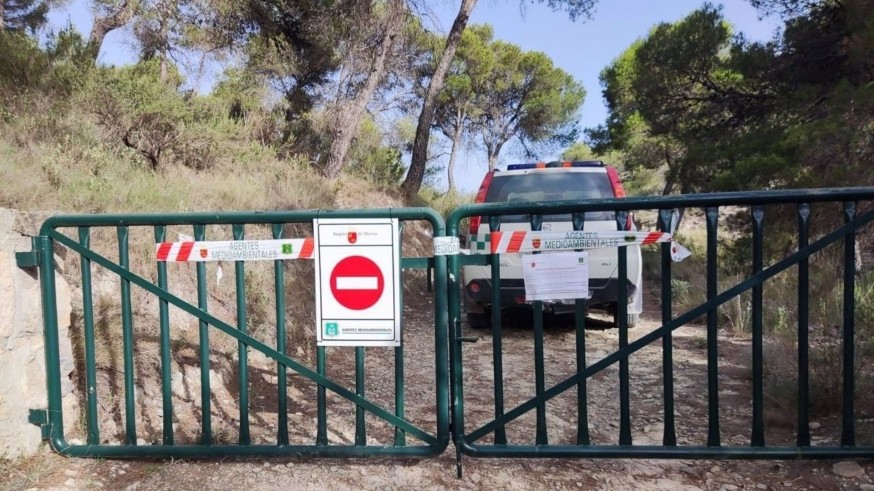 Limitan por tercera vez el acceso a montes públicos y espacios protegidos debido al calor en la Región de Murcia