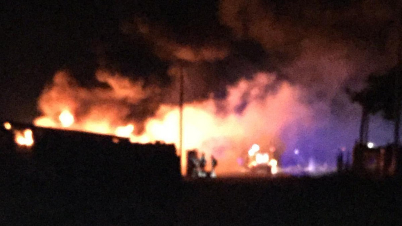 Incendio en el ecoparque de Totana