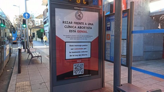 El alcalde de Murcia pide retirar una campaña antiabortista de los soportes de publicidad de la ciudad