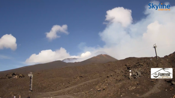 El Etna entra de nuevo en erupción.
