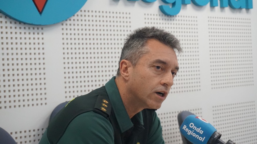 Jesús Arribas durante la entrevista en Onda Regional