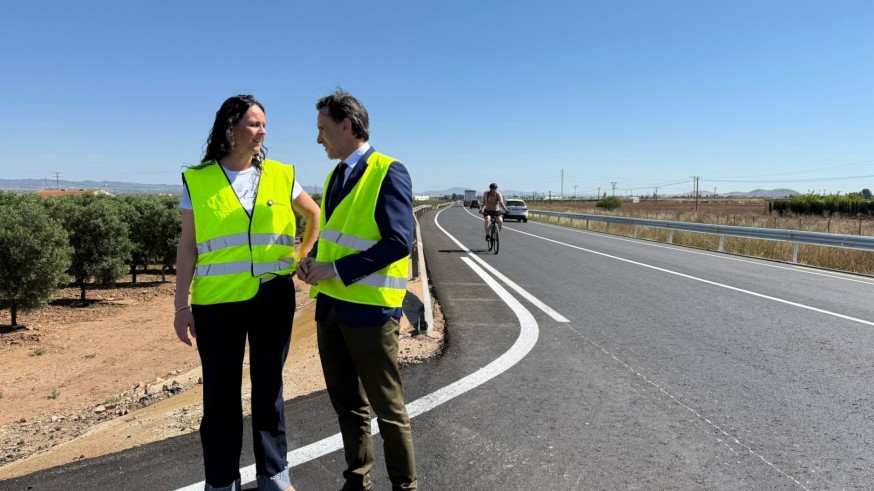 Finalizan las obras de mejora de la carretera RM-E15 entre Fuente Álamo y Las Palas tras una inversión de 1,3 millones