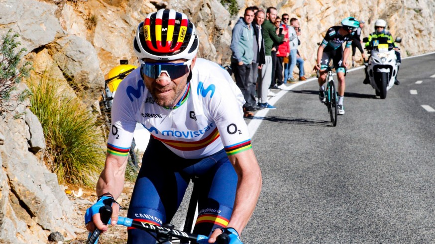 Alejandro Valverde, en la última Vuelta a la Región de Murcia