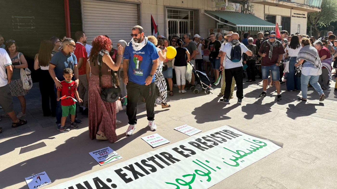 Concentración por Palestina en Cehegín