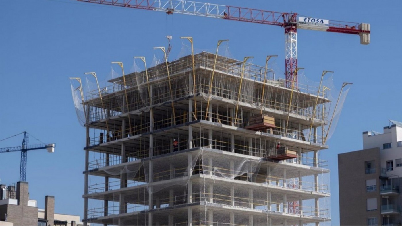 La construcción cae un 14% en la Región de Murcia