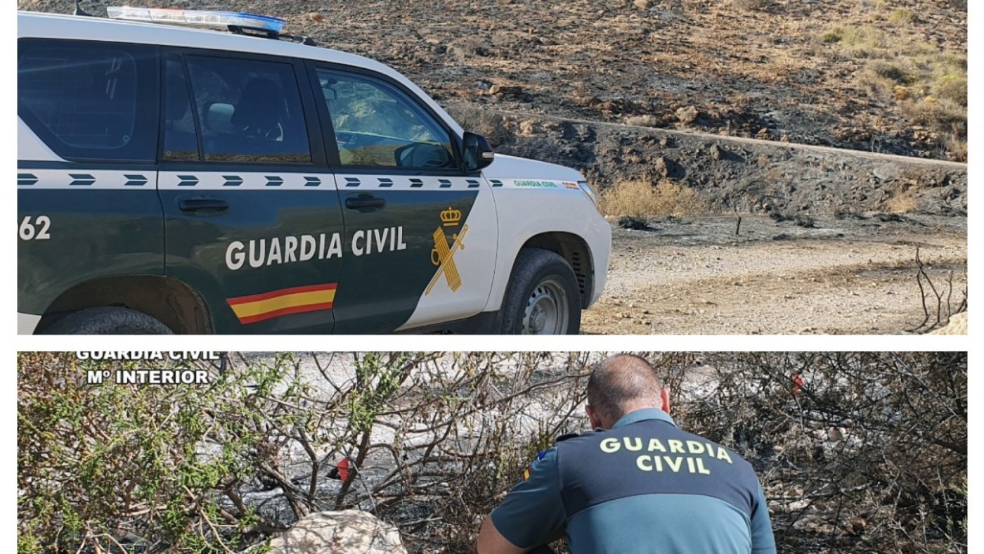 Investigan a una persona por el incendio del pasado mes de julio en Mazarrón 