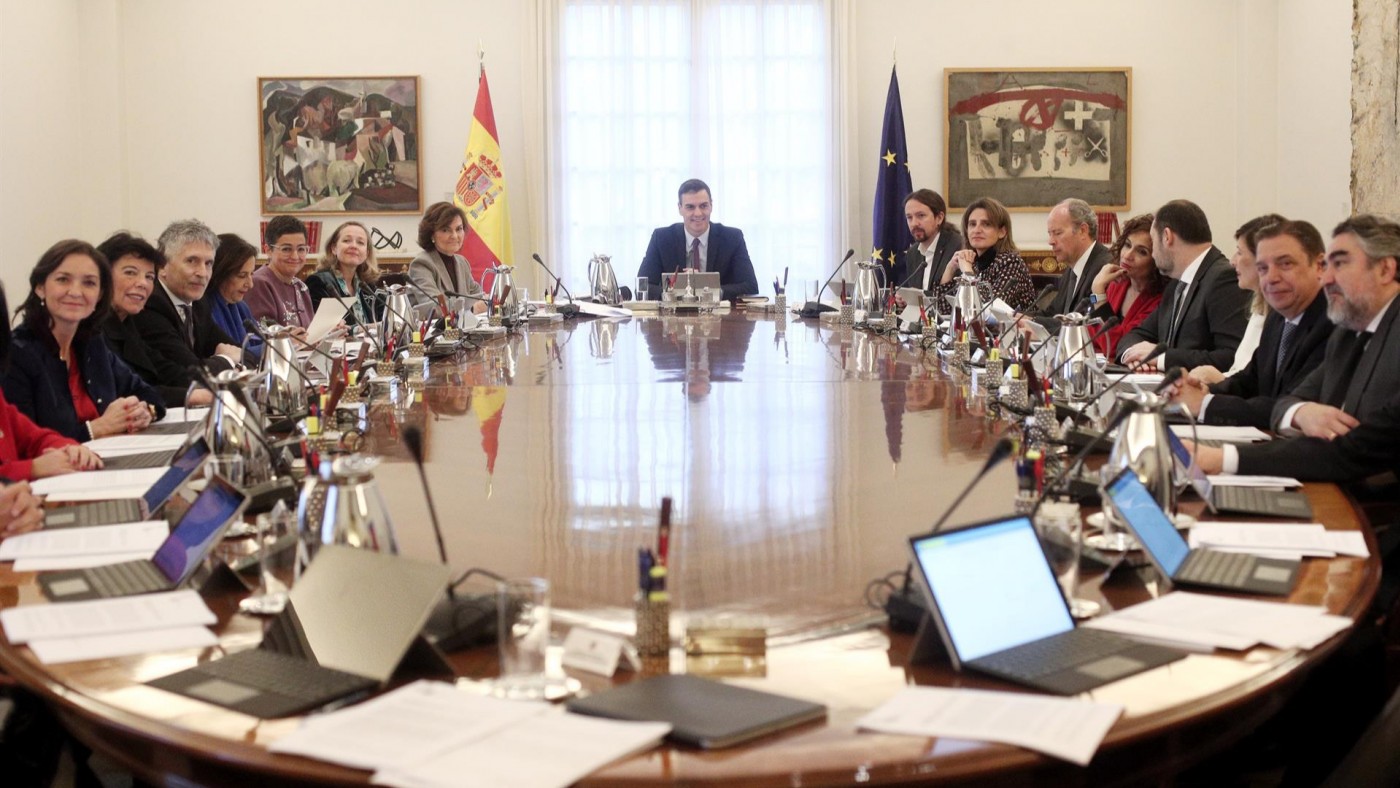 Primera reunión del nuevo Consejo de Ministros