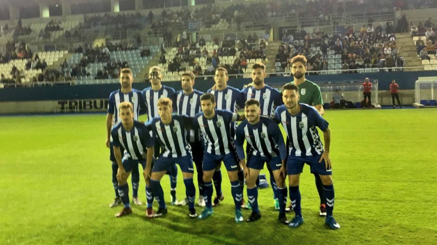 El once inicial del Lorca FC